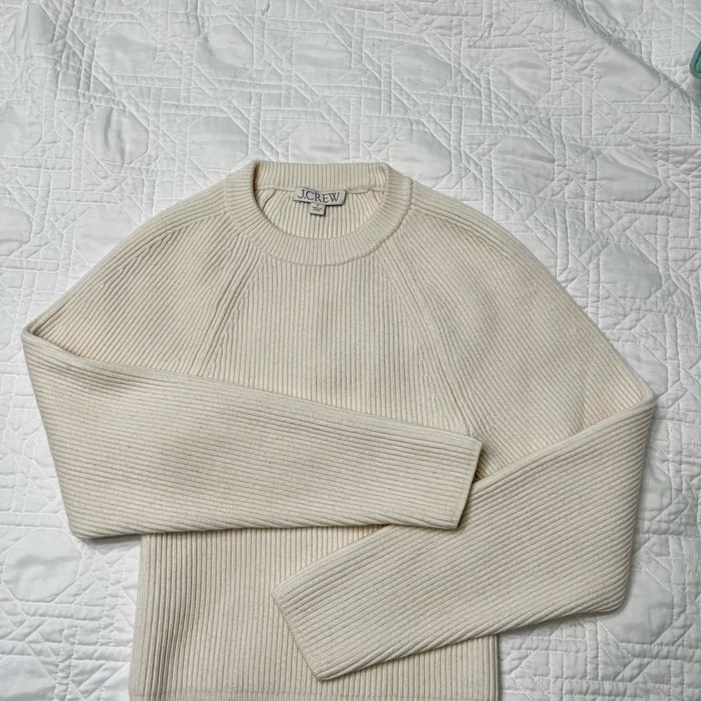 J. Crew Cream Sweater - Picture 6 of 7